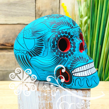 Medium Solid Colors Hand Painted Sugar Skull  - Calaverita Guerrero