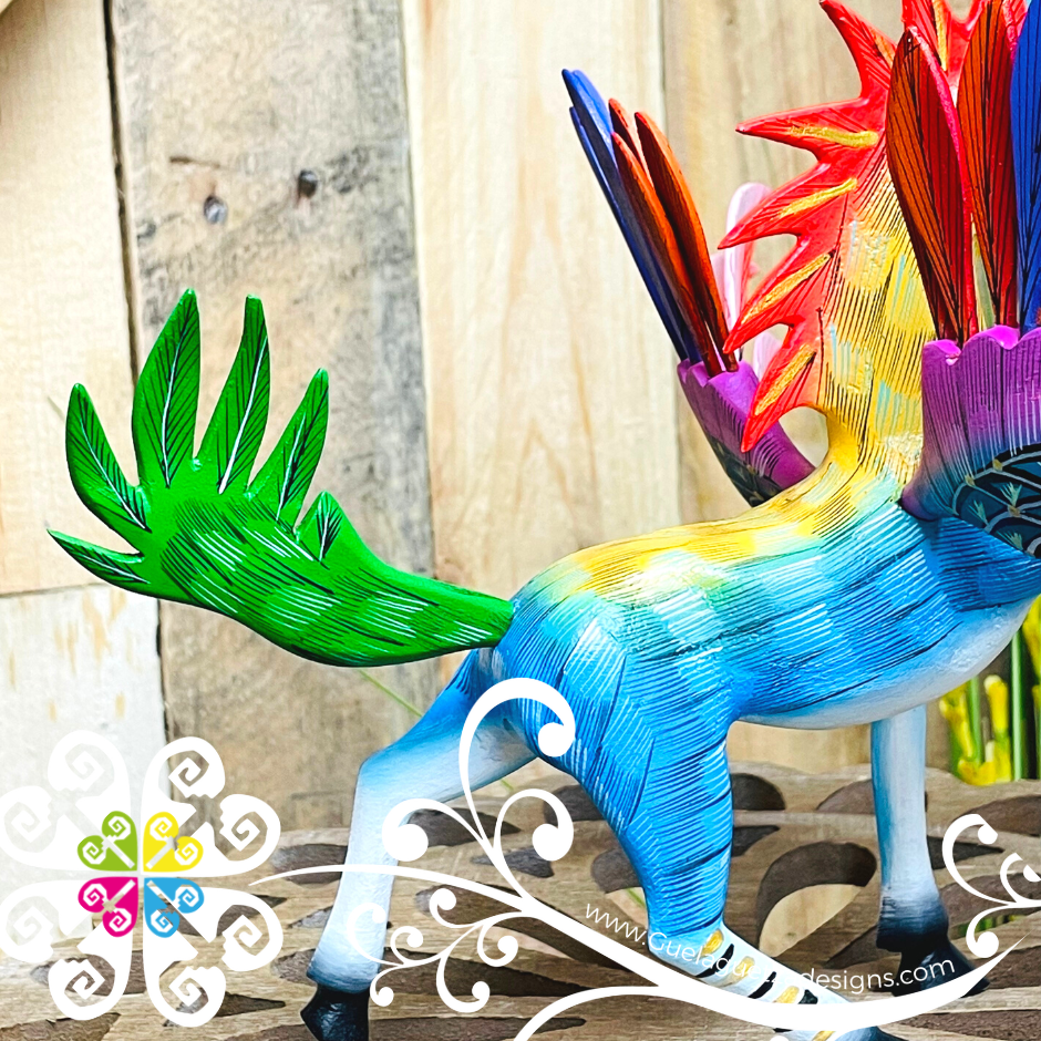 Large Pegasus Alebrije - Handcarve Wood Decoration Figure