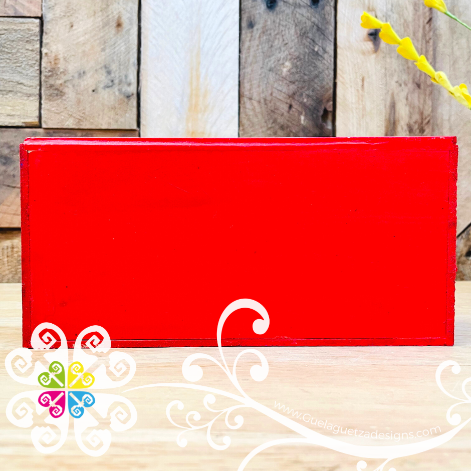 Red Long Box Decor - Cajita Decorativa Barro Cocido