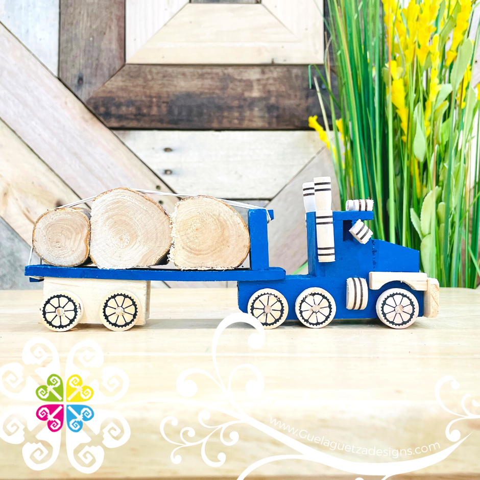 Trailer Wood Truck - Wood Car Toy