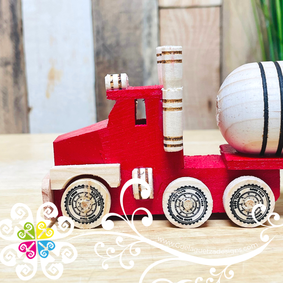 Semi Truck Trailer - Wood Car Toy