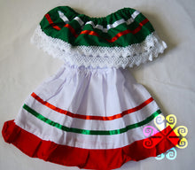 Tricolor Mexican Campesino Children Dress