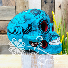 Extra Large Solid Colors Hand Painted Sugar Skull  - Calaverita Guerrero