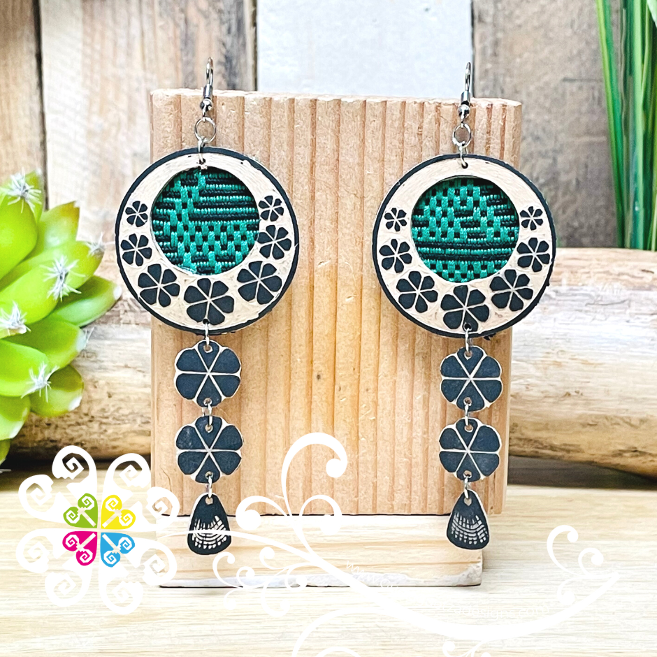 Jicara Flower Artisan Earrings - Earrings