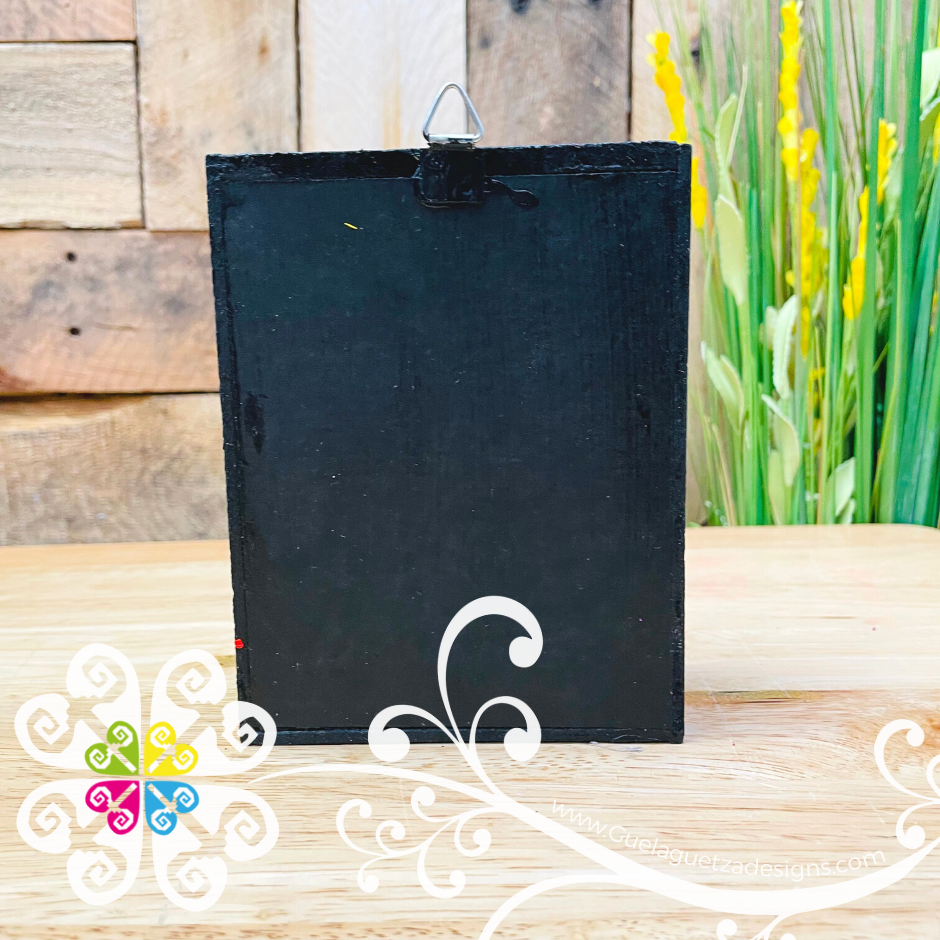 Yellow Couple Mexican Box Decor - Cajita Decorativa Barro Cocido