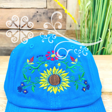 Sunflower Embroider Cap