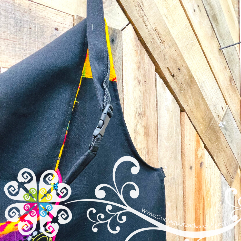 La Dama Embroider Apron - Mandil LoteriaMX