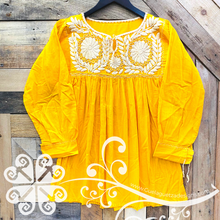 Natural Embroider Rococo Top - Long Sleeve