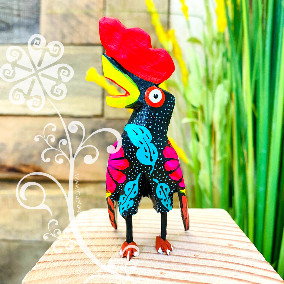 Rooster Alebrije Handcarve Wood Decoration Figure