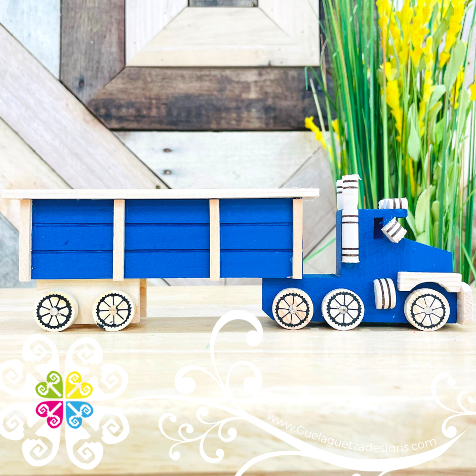 Trailer Truck - Wood Car Toy