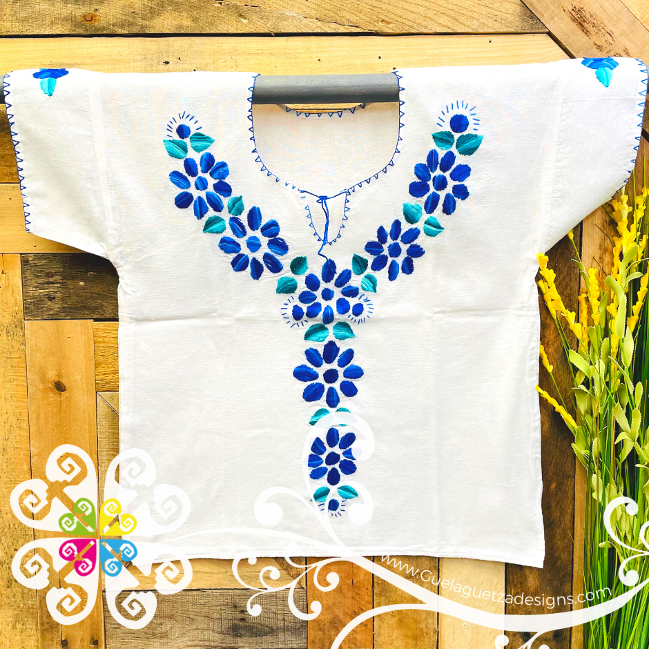 White Floral Women Embroider Top