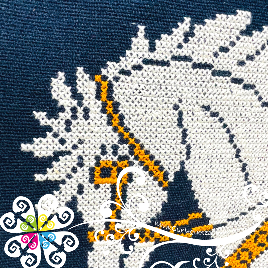 Navy Blue Horse Design - Men Poncho