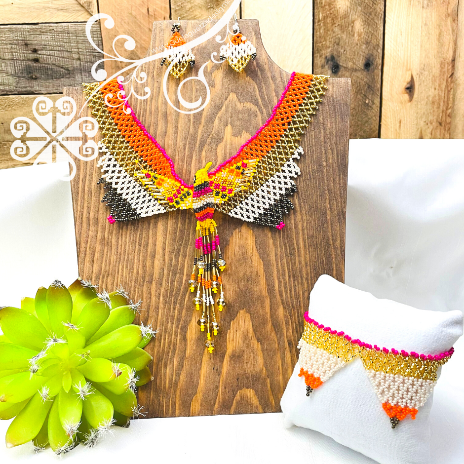 Hummingbird Set - Beaded Jewelry Set
