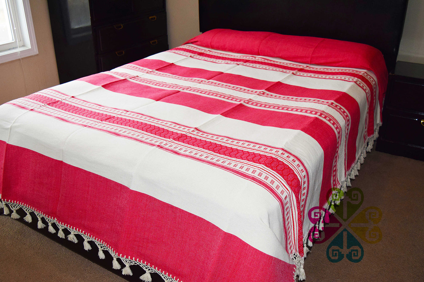 Full Size Earth - Pedal Loom Bed Cover