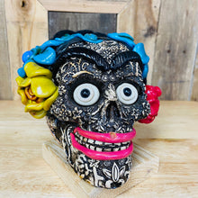 Medium Frida Sugar Skull - Epoxy Clay and Resin Skull