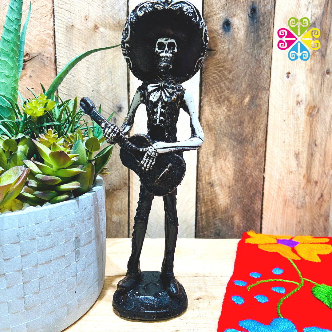 Medium Catrin Mariachi - Day of the Dead Decoration Resin Statue