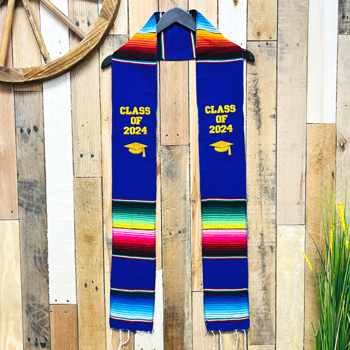 Sarape Graduation Stole with Embroider - Class of 2024