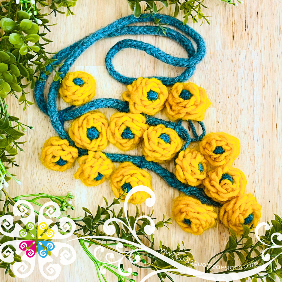 Medium Tlacoyal Flores - Braid Hair Accessory