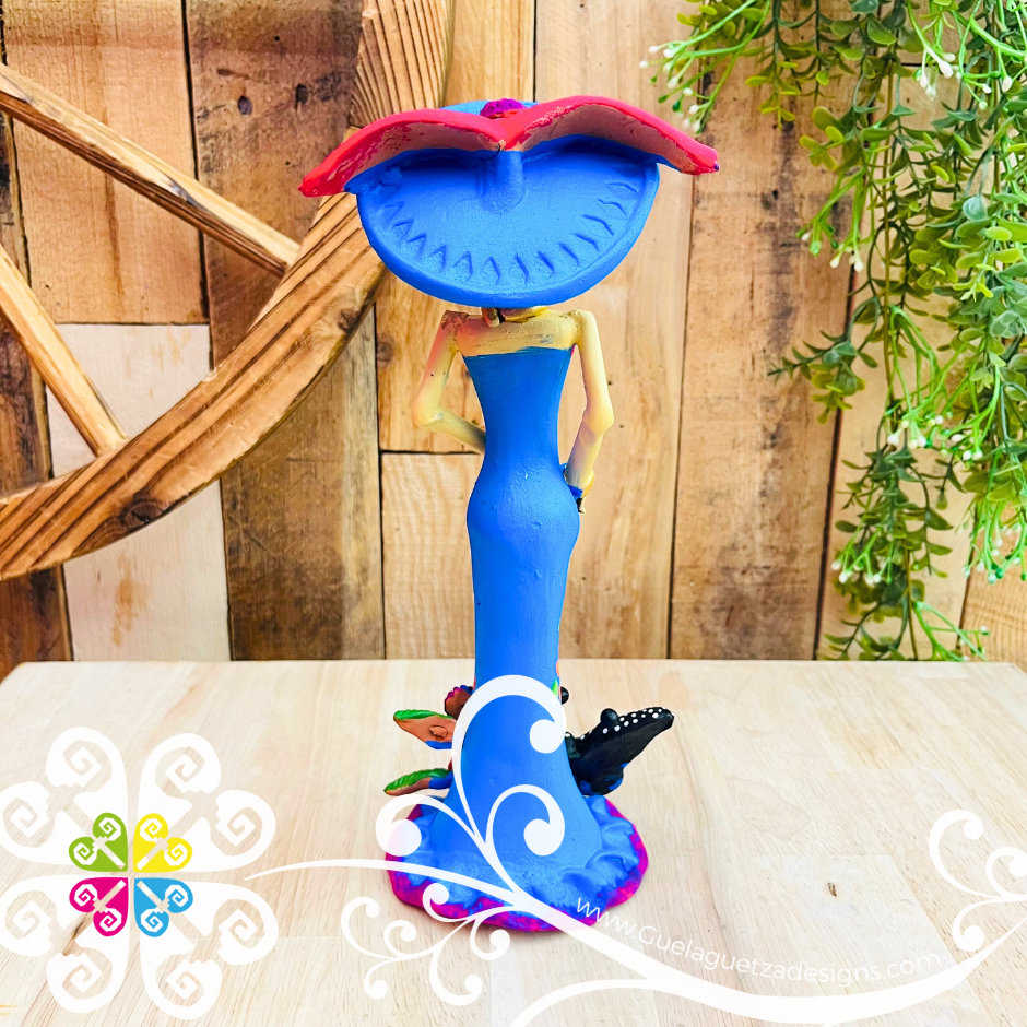 Medium Catrina Elegante Clay Catrina - Michoacan Clay Home