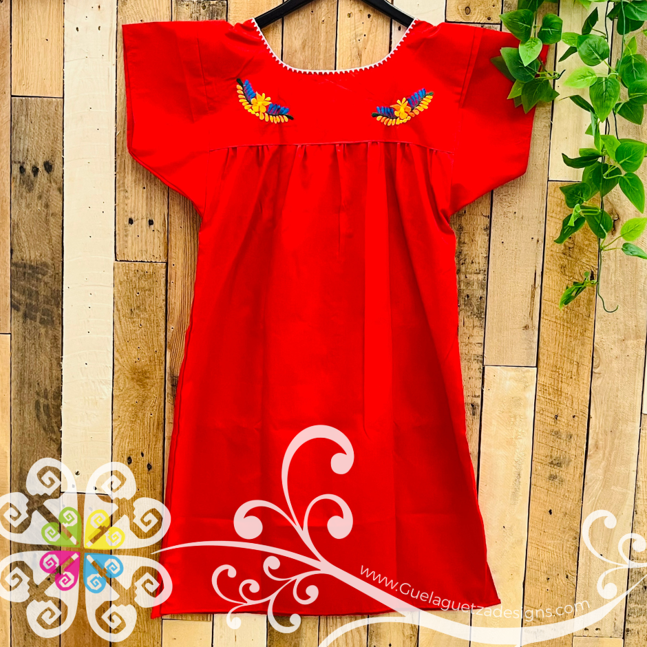 Red Vestido Tehuacan Puebla - Women Dress
