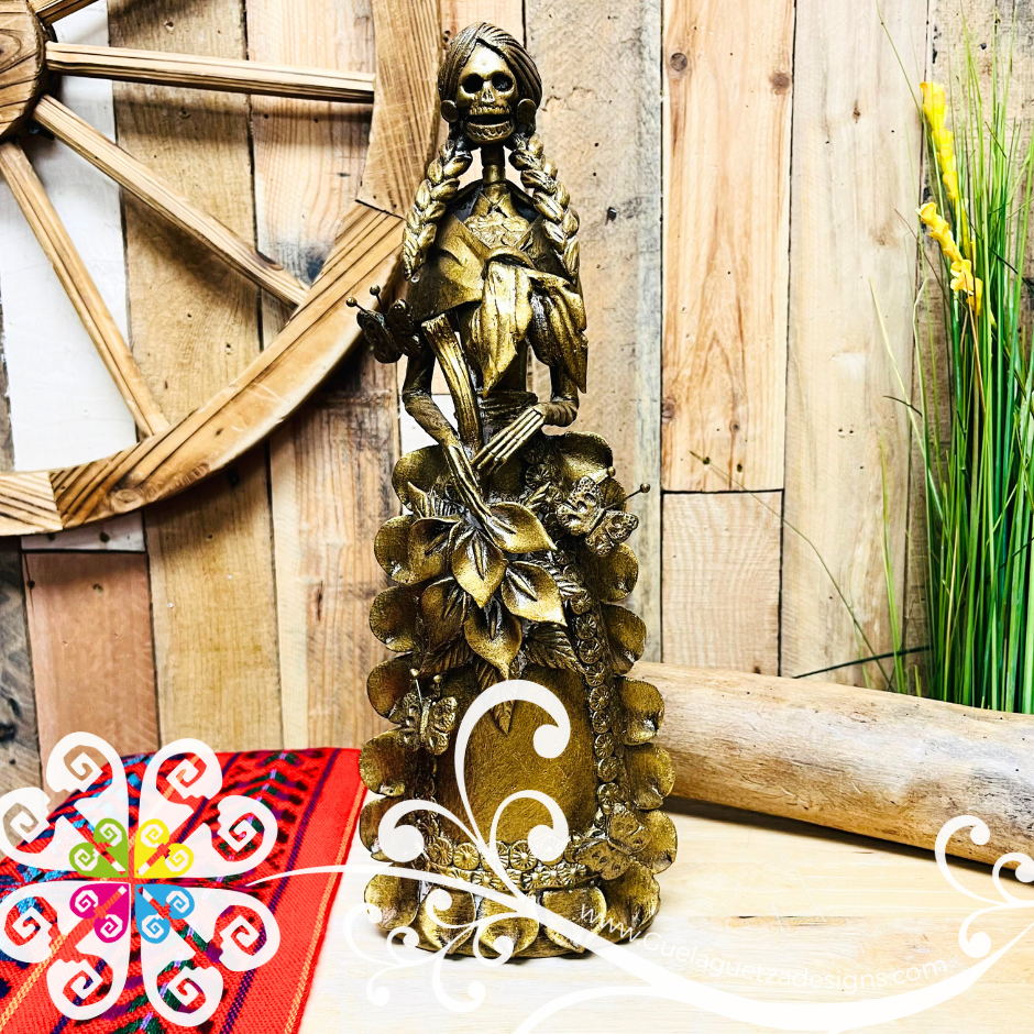 Medium Sencilla Clay Catrina  - Capula Clay Home