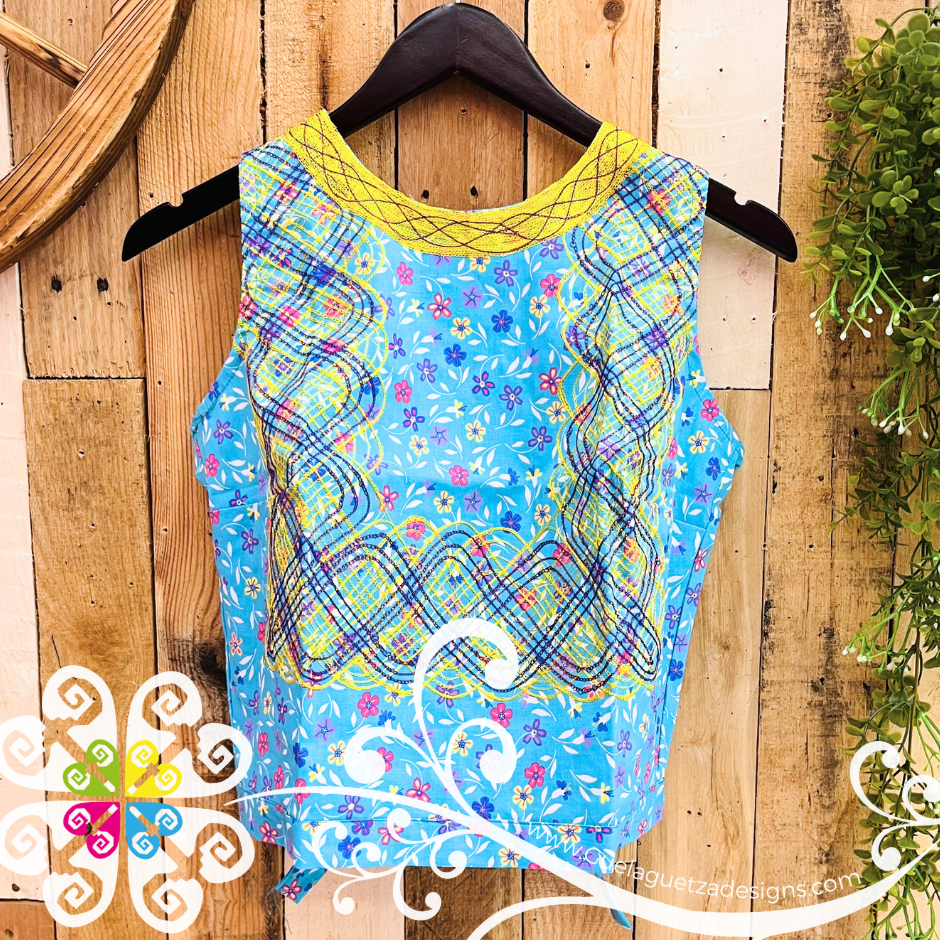 Medium Cadenilla Tehuana Fabi Top - Double Embroider
