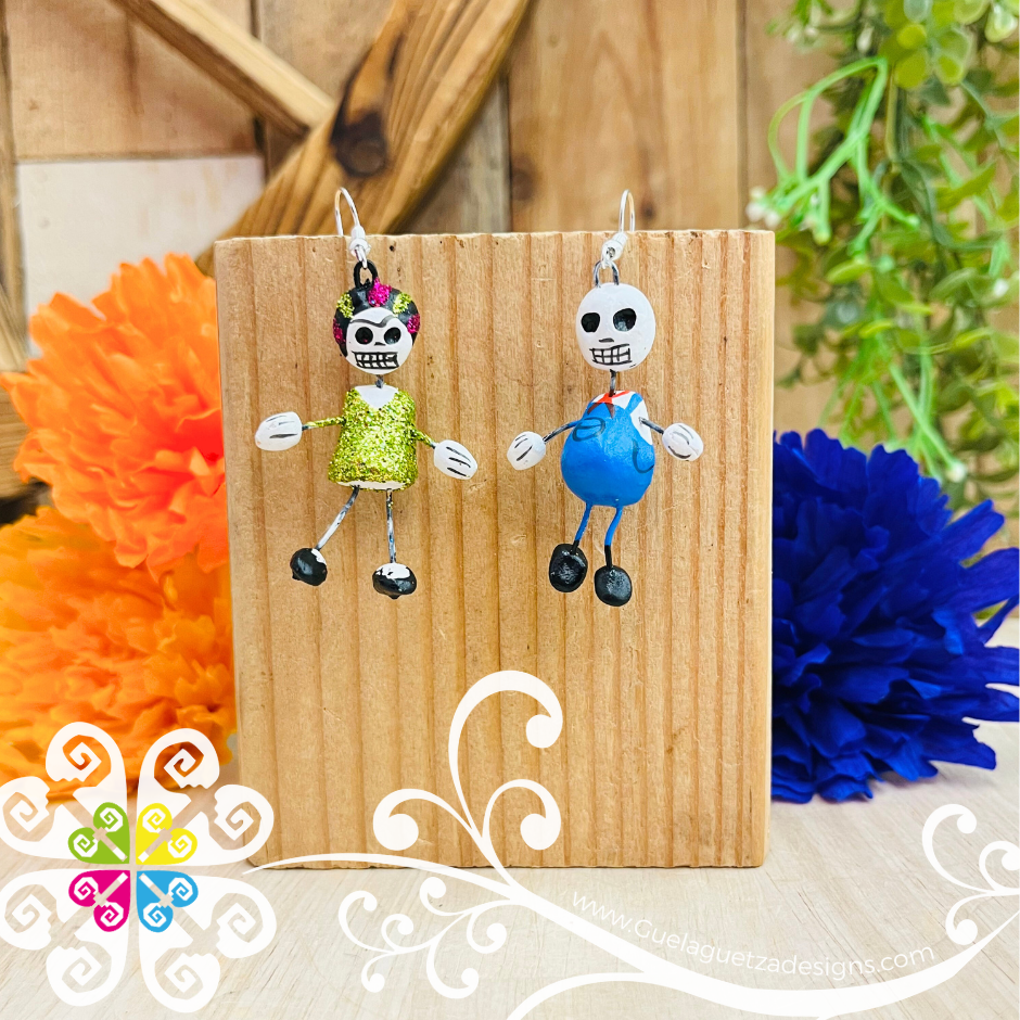Frida y Diego - Calaverita Clay Earrings