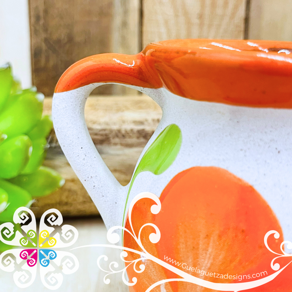 Orange Clay Pato Pitcher Set - 4 Mugs