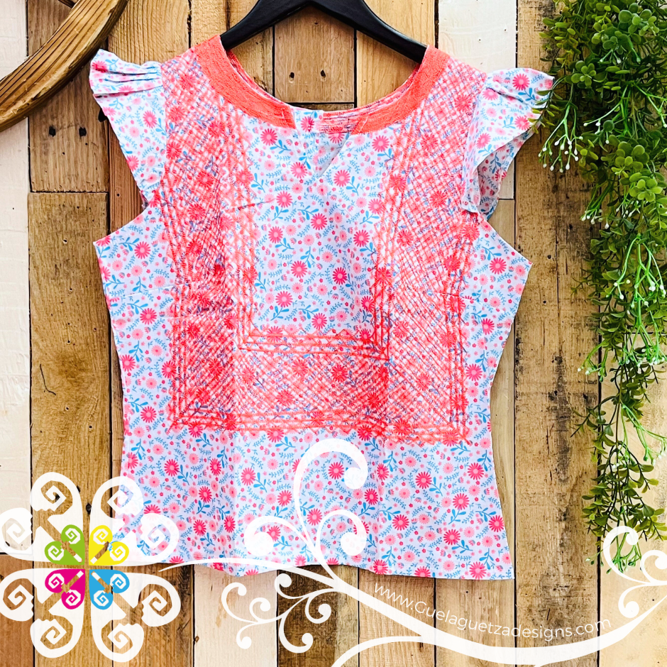 Medium Cadenilla Tehuana Lupita Top - Double Embroider