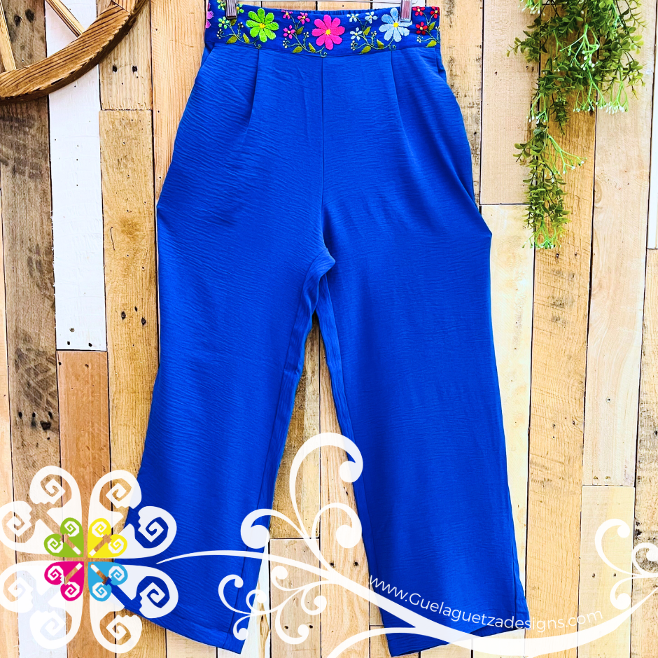 Small Pantalon Bordado Aro - Women Pants