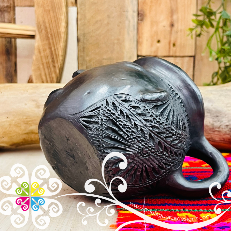 Large Taza Olmeca Mug - Barro Negro Oaxaca