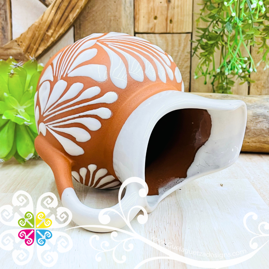 Natural/White Lechera Small Clay Pitcher - Jarro