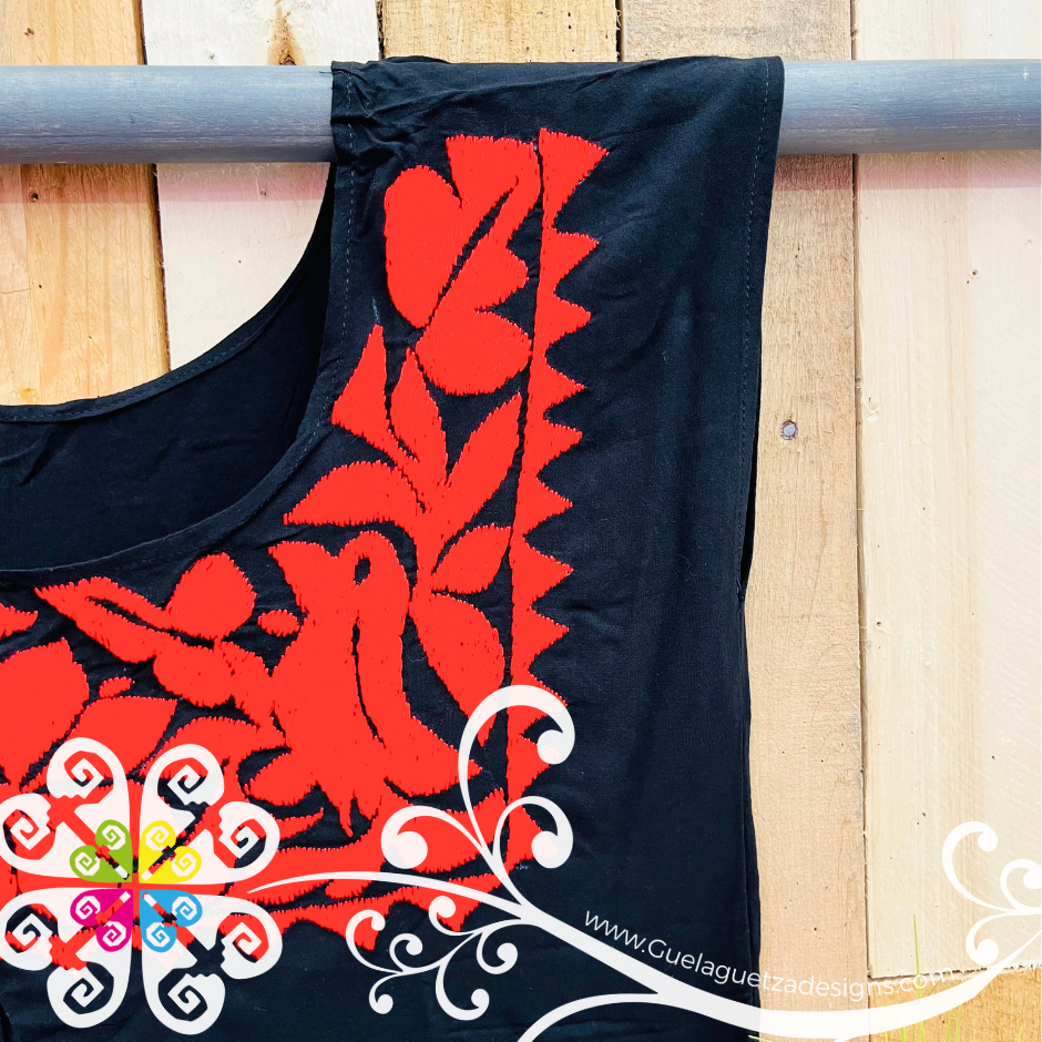 Pajaros Cuadro Embroider Top - Blusa Sencilla