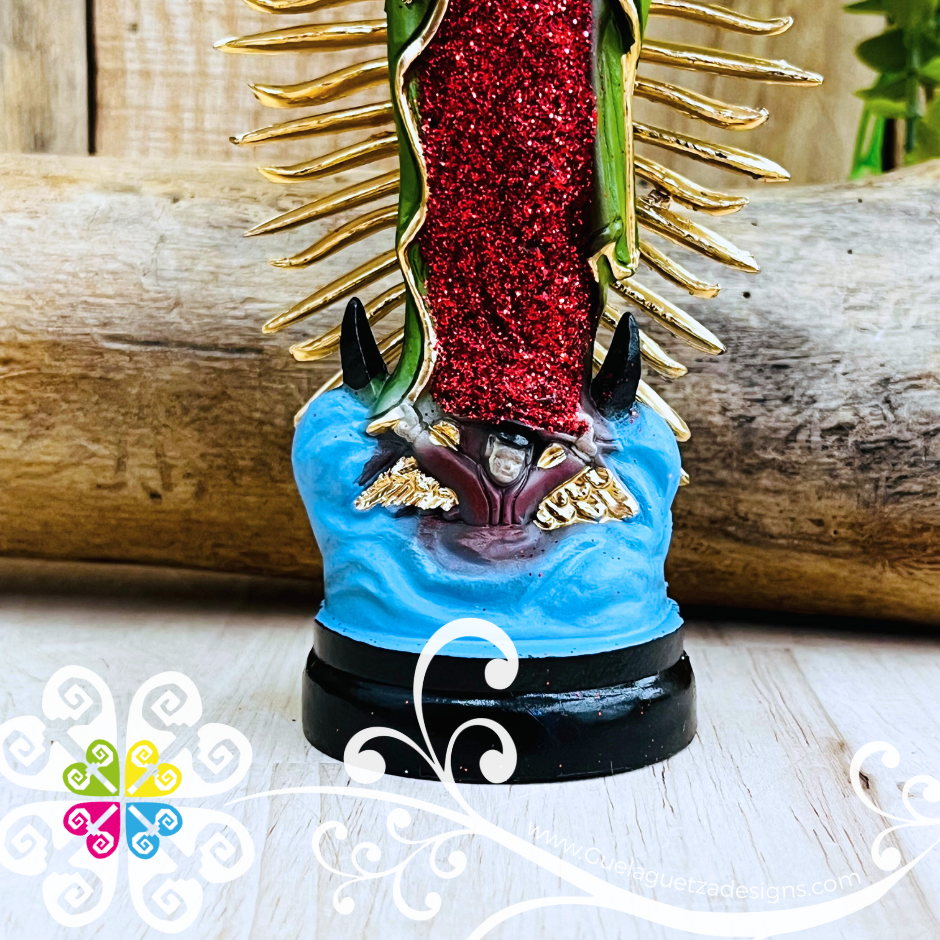 Mini Virgen de Guadalupe Statue - Home Decor