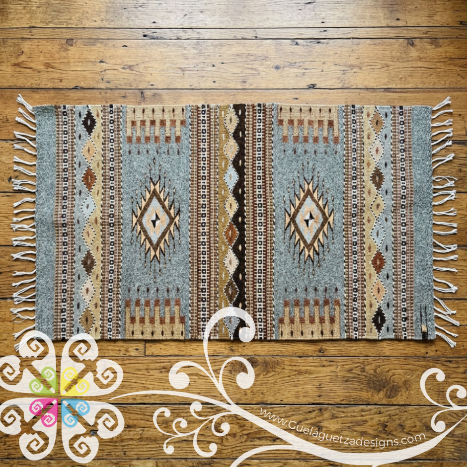 Diamante Zapoteco Medium Rug - 100 x 60 cm Teotitlan Collection