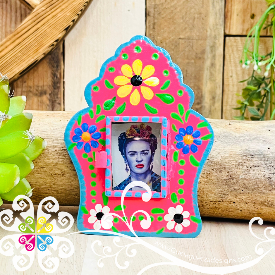 Small Frida Nicho Frame - Hojalata San Miguel Collection