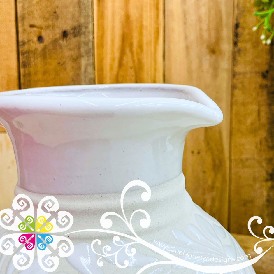 White Espiga Bola Pitcher Set - 4 Mugs