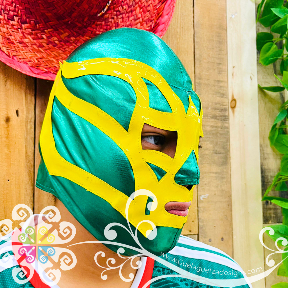 Green Luchador Mask - Adult Lucha Libre Mask