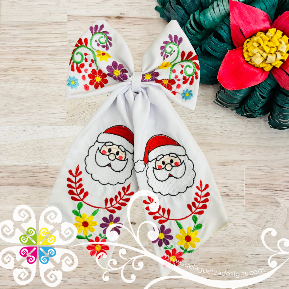 Santa Hair Bow - Hair Accessories