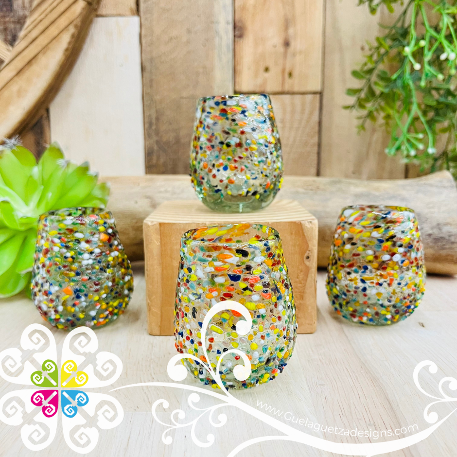 Granizado Vidrio Soplado Tequilero Set - Tequila Shot Glasses