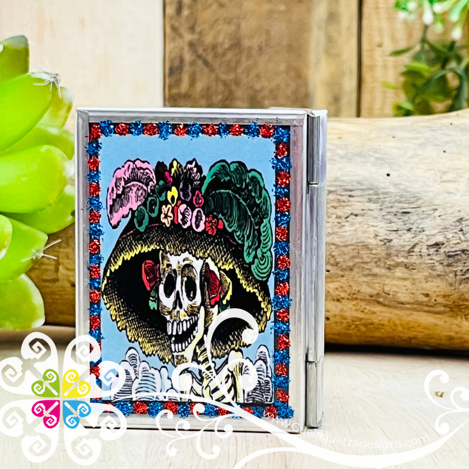 Day of the Dead Pocket Mirror - Hojalata San Miguel Collection