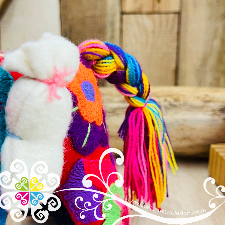 Embroidered Donkey - Chiapas Stuffed Animal