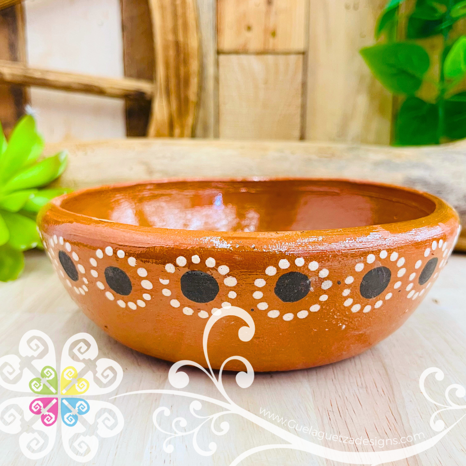 Set of 4 Medium Capula Salad Plate - Set Capula Sencillo Clay Bowl