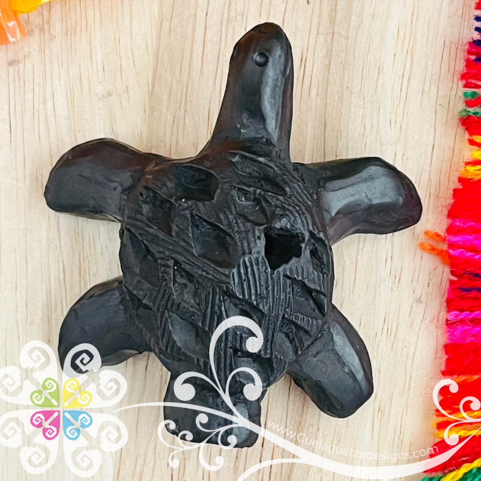 Mini Turtle Whistle  - Silbato Barro Negro Oaxaca