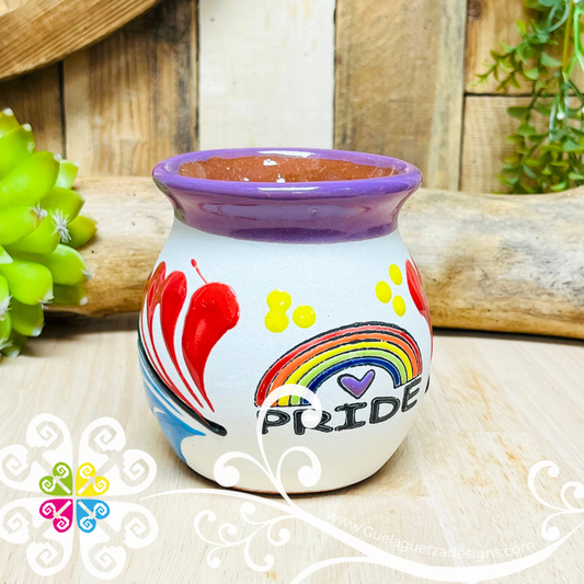 Rainbow - Single Pride Clay Mugs -  Single Taza Barro