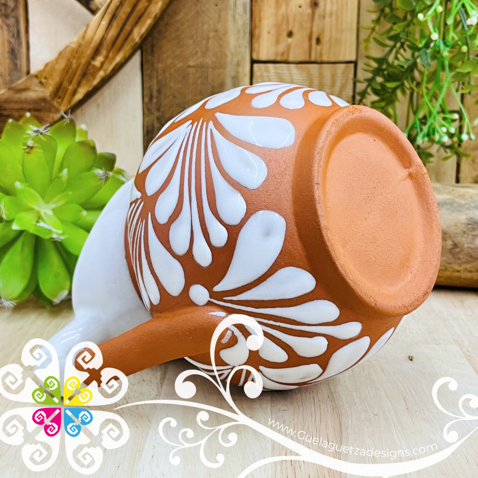 Natural/White Lechera Small Clay Pitcher - Jarro
