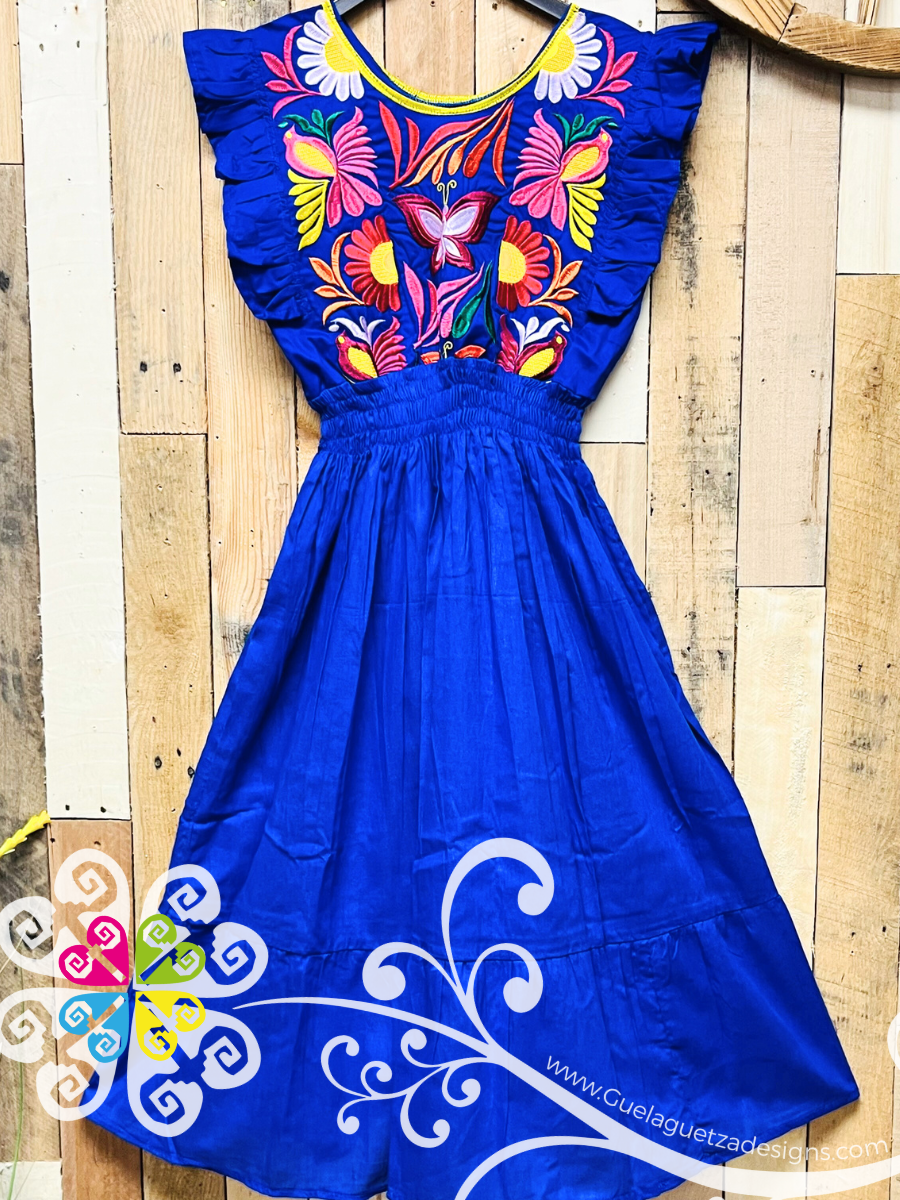 Large Cadenilla Tehuana Fabi Top - Double Embroider