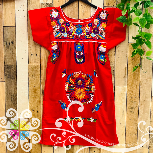 Red Vestido Tehuacan Puebla - Women Dress
