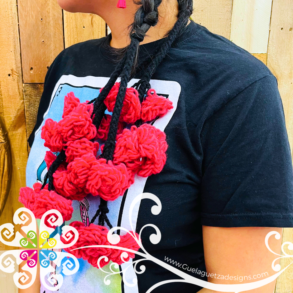 Small Tlacoyal Flores - Braid Hair Accessory