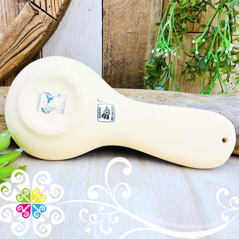 Pink Dalia Spoon Rest - Barro Alta Temperatura - Spoon Rest